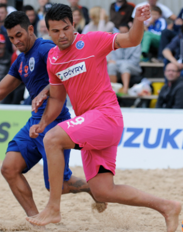 Beach soccer-sable dancer