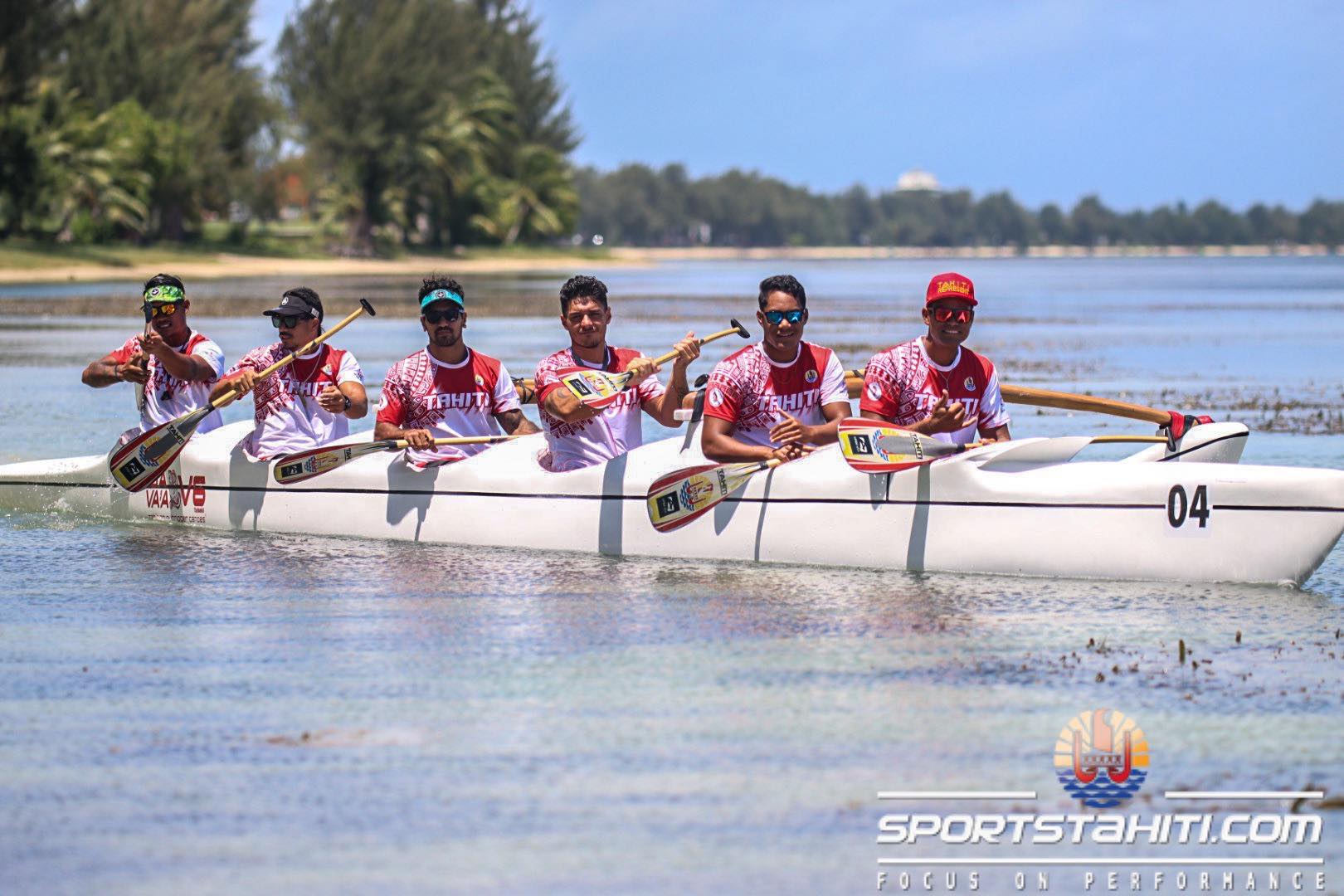 Saïpan 2022 Va'a Doublé en or en Va'a ono marathon Sports Tahiti